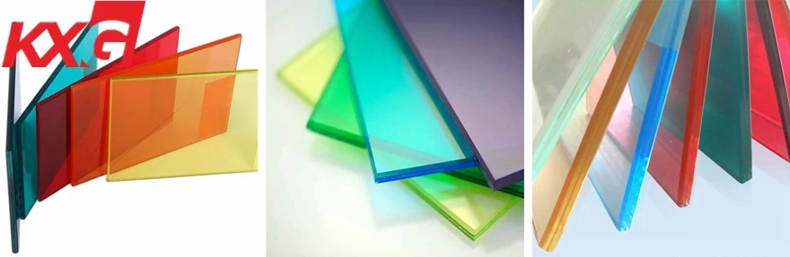 Cheap price 6.38mm color PVB laminated glass factory