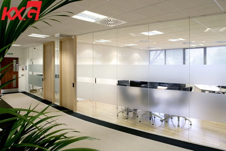 Glass partition use for office