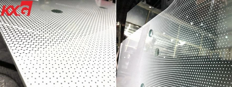 Gradient effect of silk screen printing glass