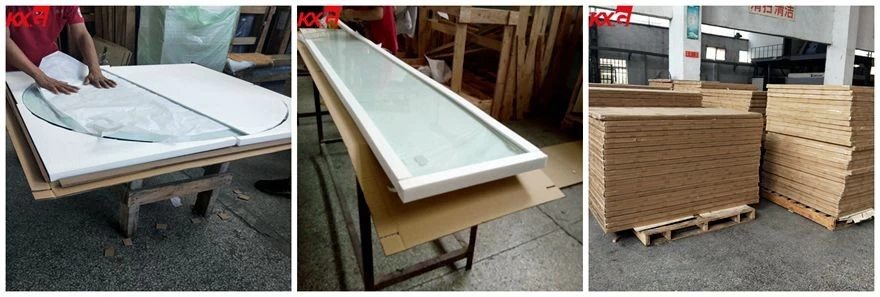 table top glass packing