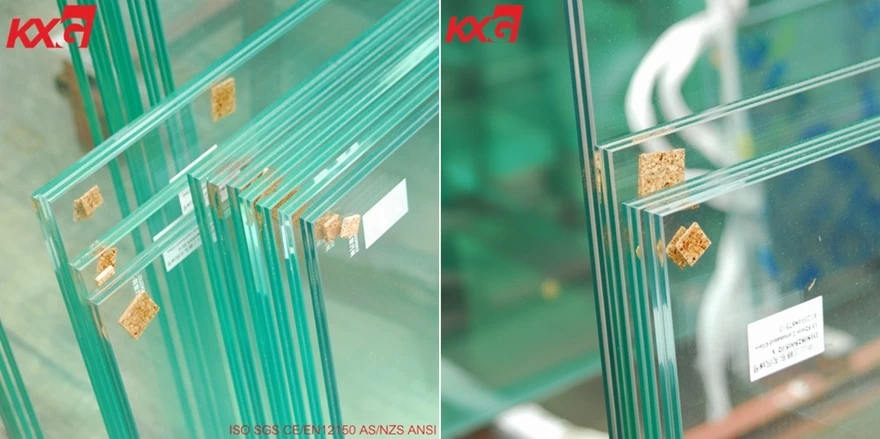 884 clear tempered laminated glass handrail 