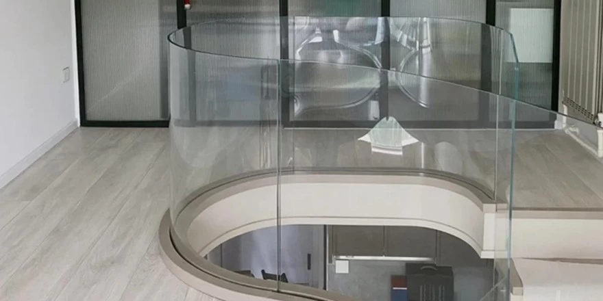 curved balustrade glass at home tempered safety glass