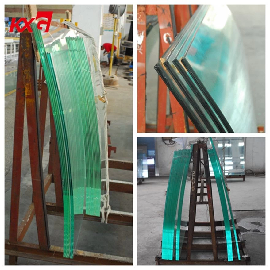 13.52mm curved tempered laminated glass for balustrade