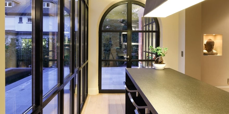 heatproof insulated glass door glass window