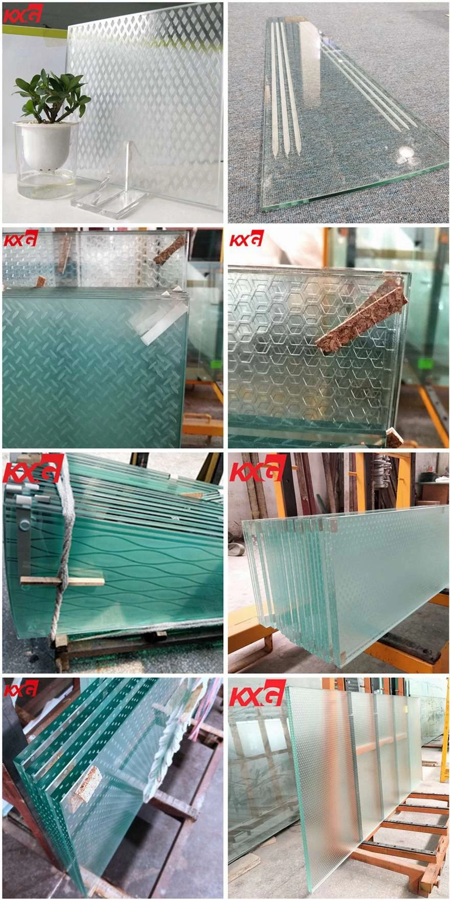 Low iron ultra clear anti slip glass