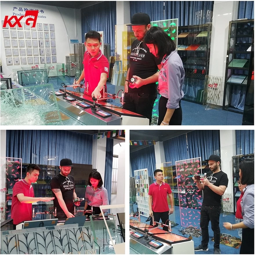 American customer visiting KXG show room