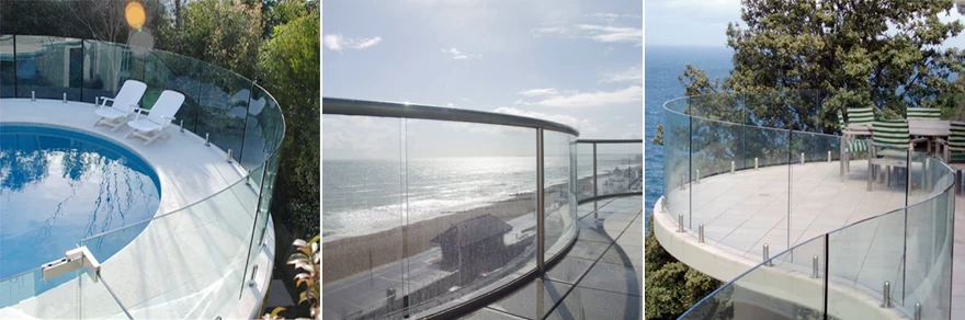 lamianted glass railing