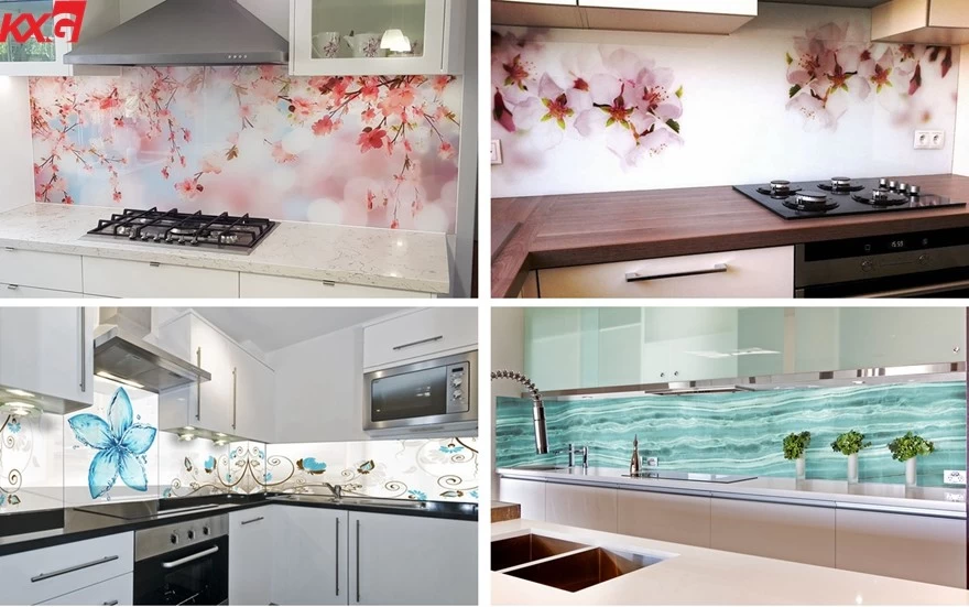 tempered splash back glass