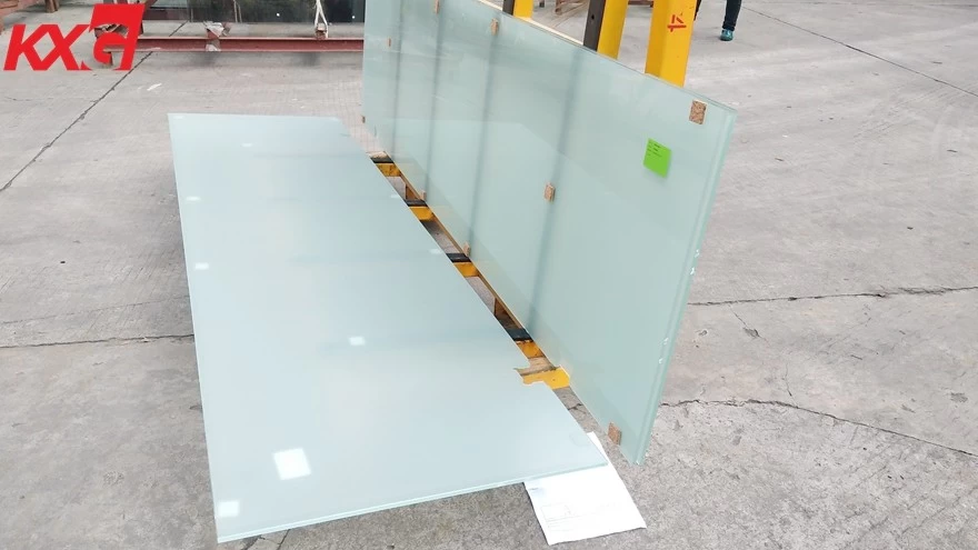 10mm clear toughened frosted glass