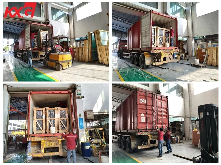 KXG loading glass to Dubai