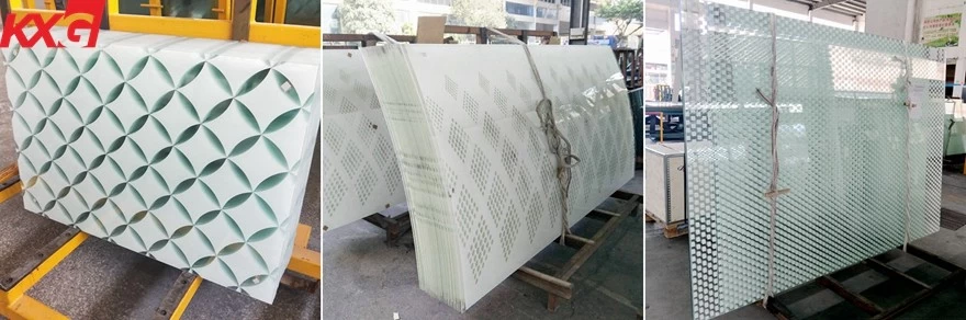 silkscreen tempered laminated safety glass
