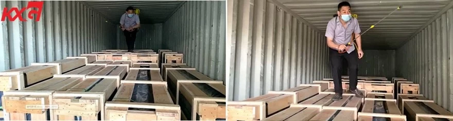 KXG loading glass to Malaysia