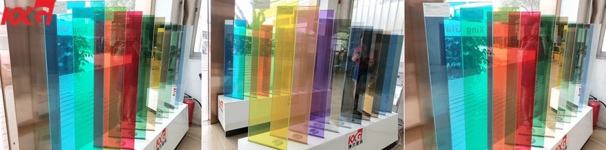 KXG colored film PVB laminated glass