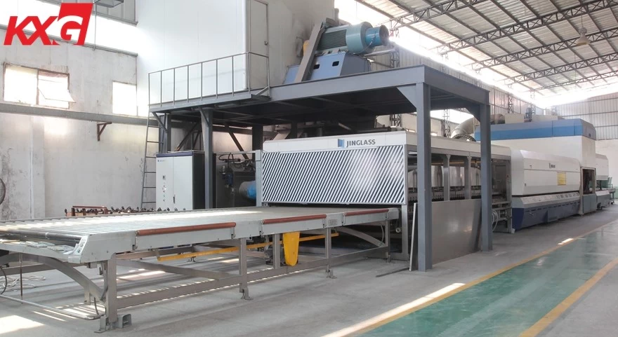 heat strengthened glass production line 