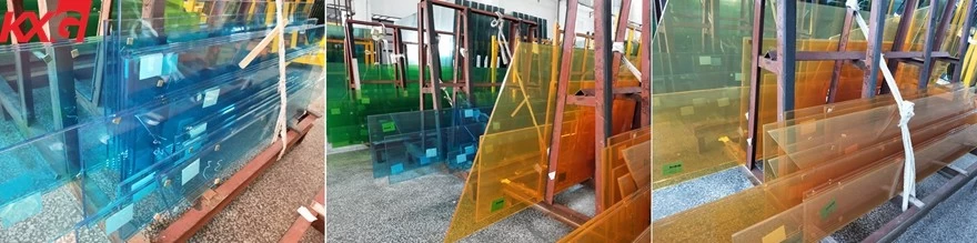 colored film PVB laminated glass