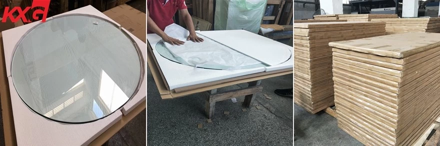 KXG table top glass packing