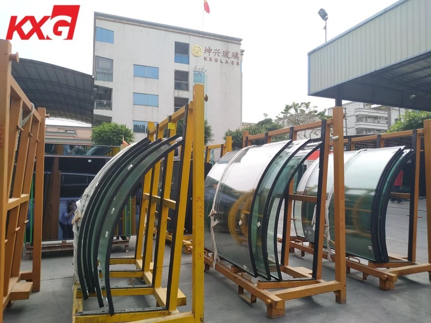 curved tempered insulated glass curtain wall