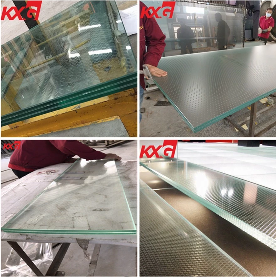 anti-slip laminated glass