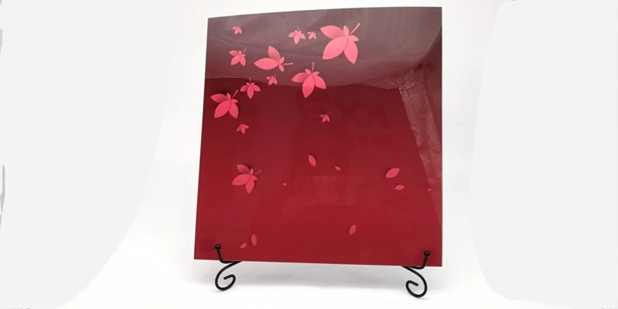 custommize digital printing glass for decorated wall