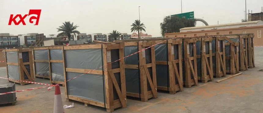 KXG-Kunxin Glass Double glazed glass arrived Dubai for Mushrif Mall (2)