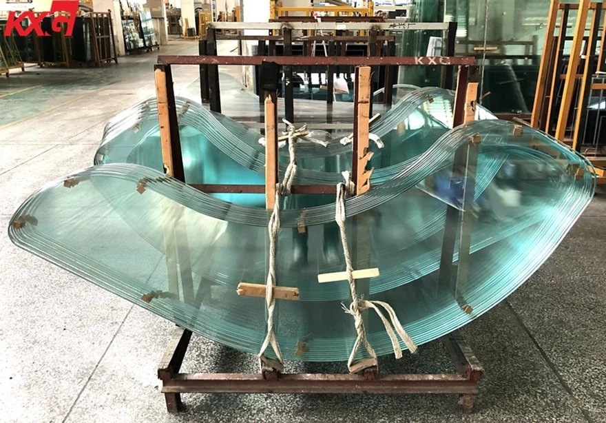 irregularly shaped round edge tempered glass
