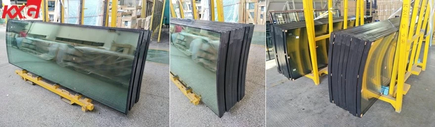 toughened insulated curved glass 