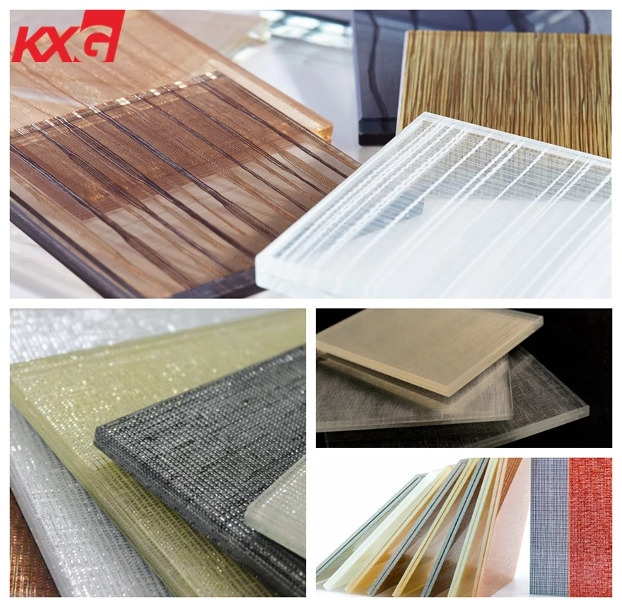 Fabric laminated glass