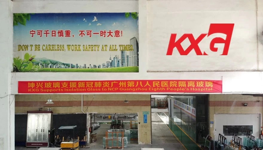 El vidrio Kunxing soporta el vidrio Iso lation al NCP Guangzhou Octavo Hospital Popular