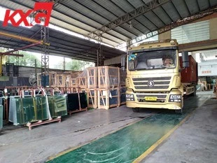 KXG exports frosted tempered glass to Malaysia