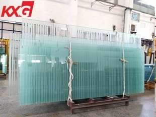 KXG new product--partially frosted tempered glass