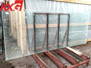 What happens when tempered laminated glass breaks?