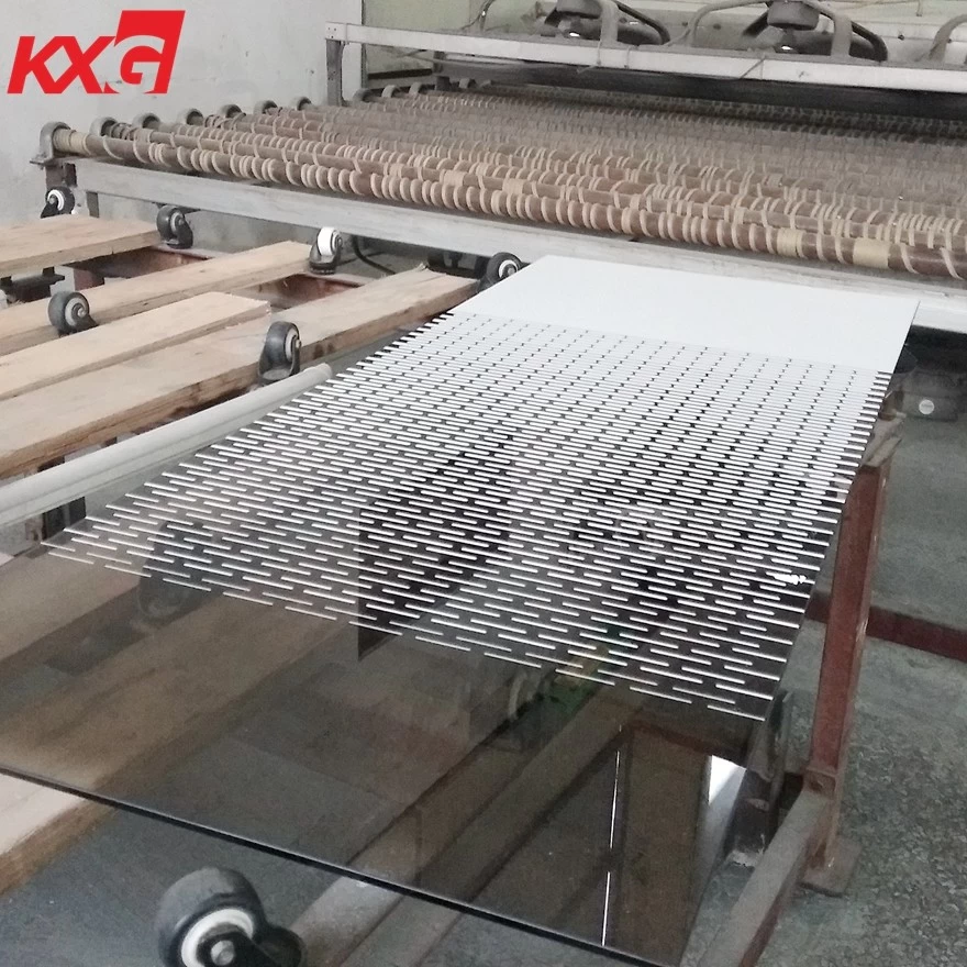 الصين 13.52mm طباعة الشاشة الحريرية الزخرفية سلامة الزجاج المقسى الصين بناء مصنع الزجاج الصانع