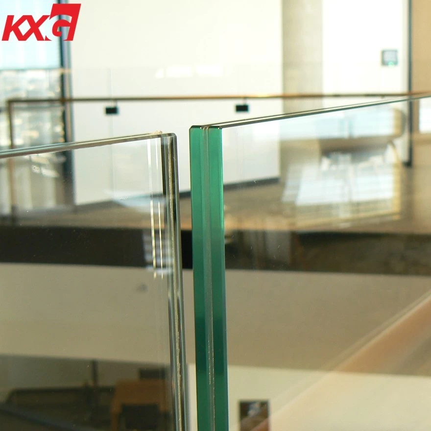 porcelana Vidrio laminado templado transparente de 17.52 mm para barandilla, 884 barandilla de seguridad templado fabricado de vidrio de construcción laminado en China fabricante