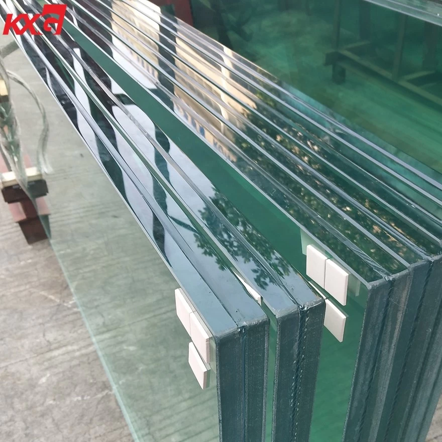 الصين 19 مم + 19 مم من الزجاج المقسى الشفاف SGP ، 40.67 ملم من الزجاج المقسى الشفاف SGP من إنتاج مصنع الزجاج KXG الصانع