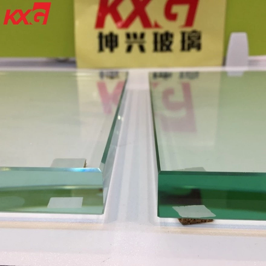 China Kilang proses kaca konvensional pengedar kaca terapung ultra jelas 19mm pengilang