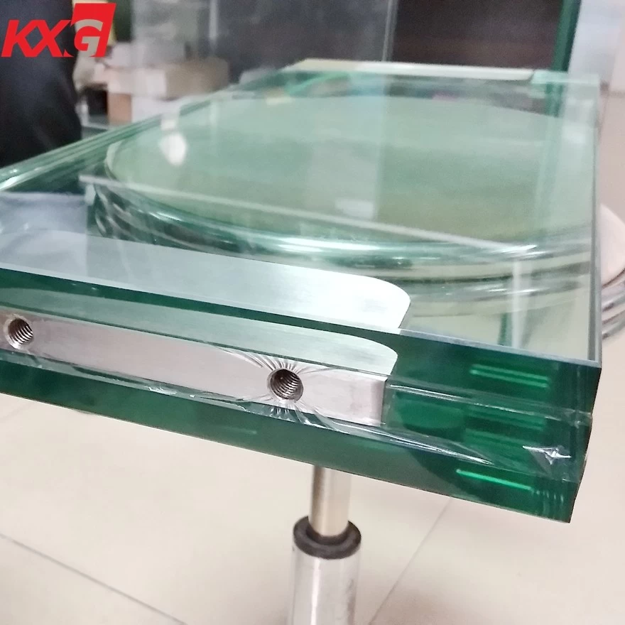 China China kilang kaca Kunxing 15 + 1.52 SGP + 15 + 1.52 SGP + 15mm kaca keselamatan dilaminasi yang diperkuat pengilang