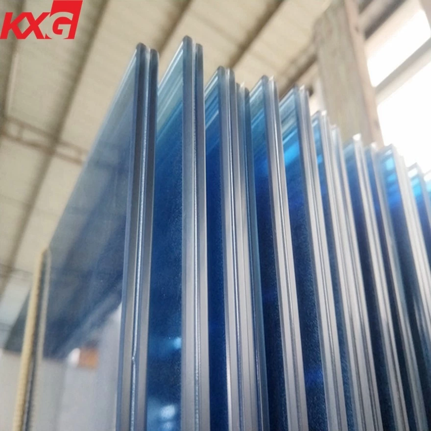 Tsina China factory 11.52 mm ford blue tinted laminated glass, safety toughened color laminated glass Manufacturer