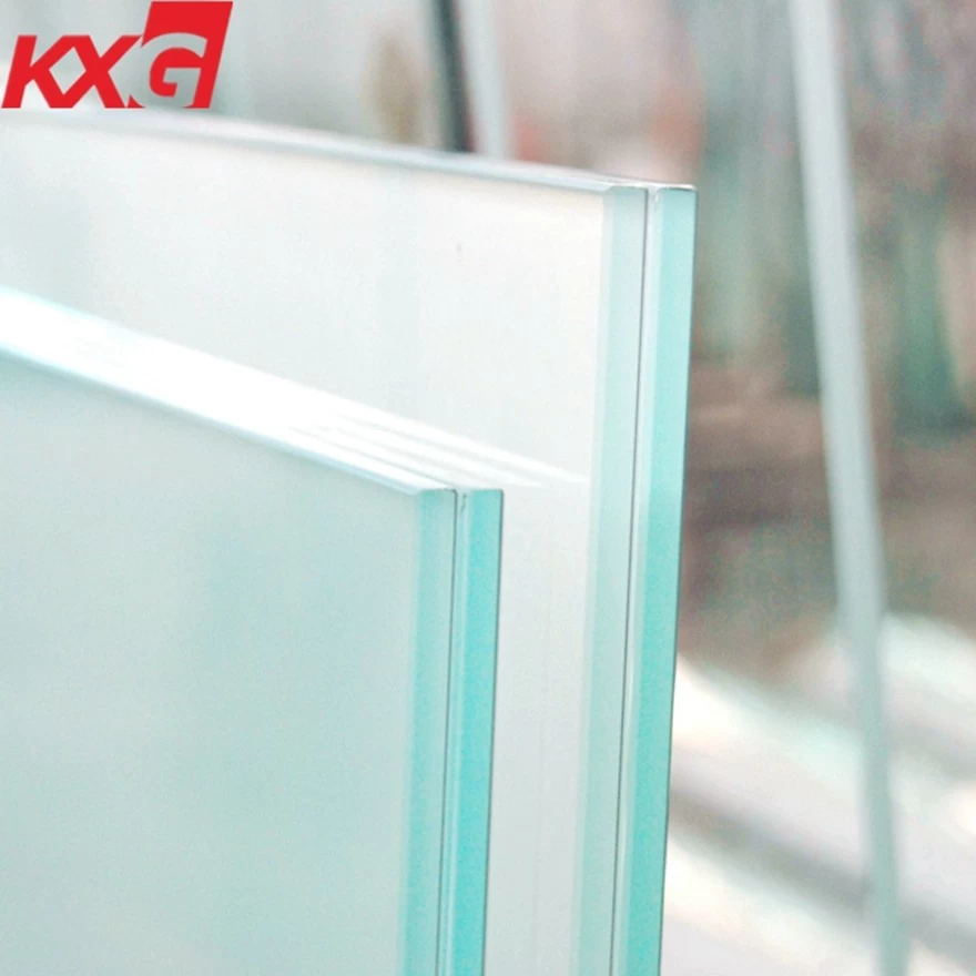 China China factory no fingerprint glass 6+1.52+6 mm acid etched tempered safety glass manufacturer