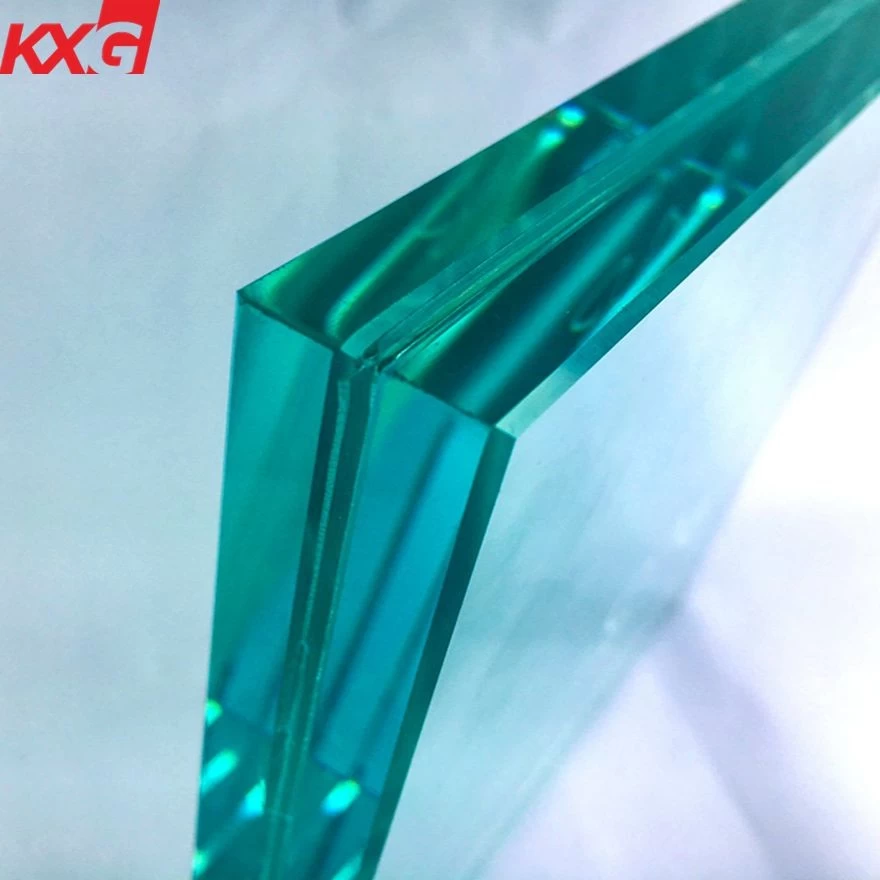 China China low iron tempered laminated glass factory, 10 10 4 21.52mm ultra clear toughened glass price manufacturer