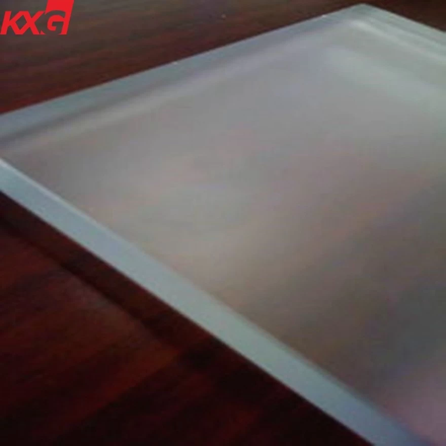 China Factory price 8mm Acid Etched frosted safety tempered glass, China frosted safety tempered glass factory manufacturer