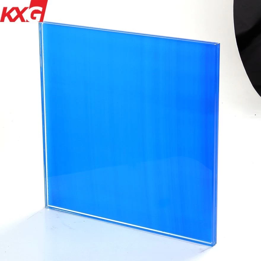 الصين سعر المصنع خفف من الزجاج الرقائقي ملون ، تشقق الزجاج مع فيلم pvb اللون الصانع