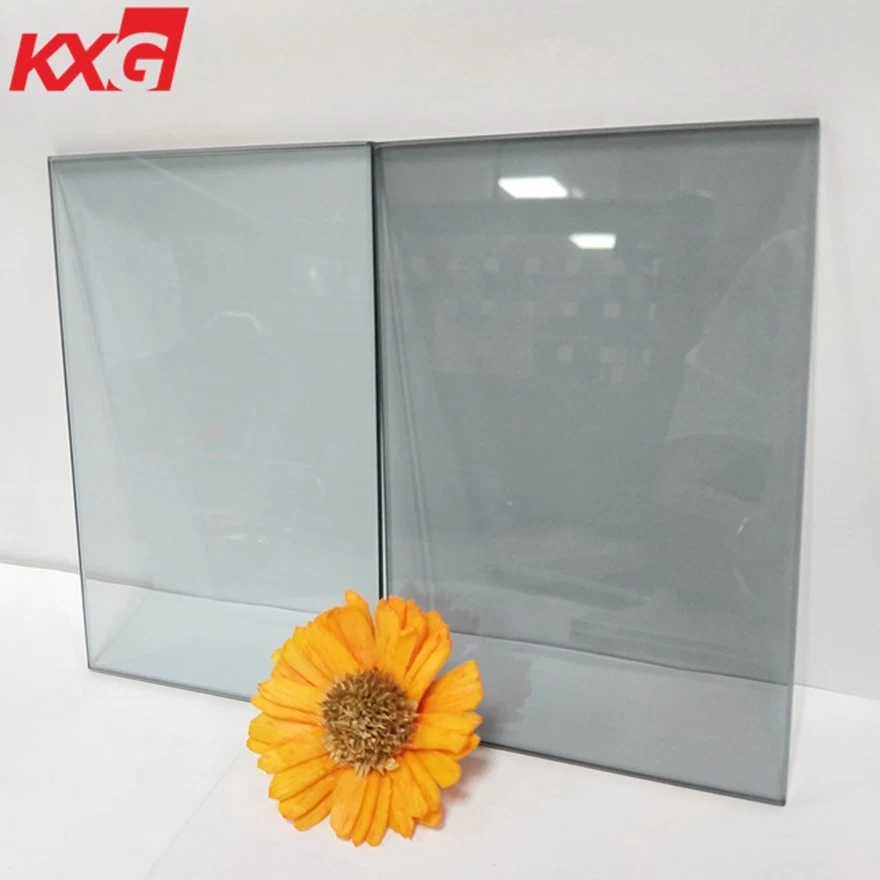 China Furniture decorative glass 5mm 6mm dark gray black color tempered hardened glass factory suppliers manufacturer