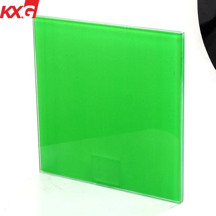 China KXG Good quality color PVB tempered laminated safety glass manufacturer