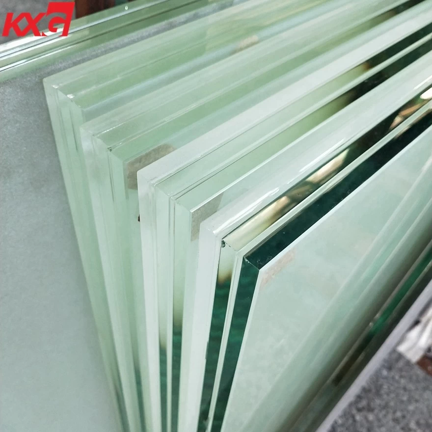 China KXG factory price custom size 13.52mm 17.52mm 21.52 frosted opaque translucent tempered laminated glass 664 884 price manufacturer