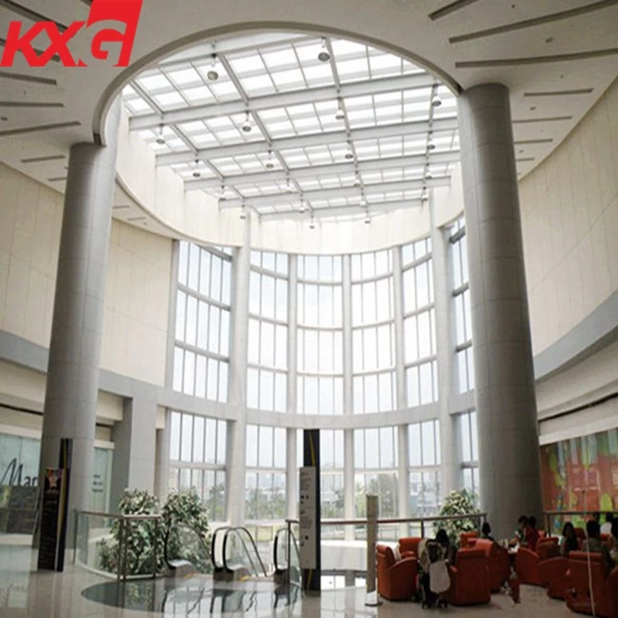 China Wholesale glass factory price 12mm flat curved safety toughened glass awnings canopy manufacturer