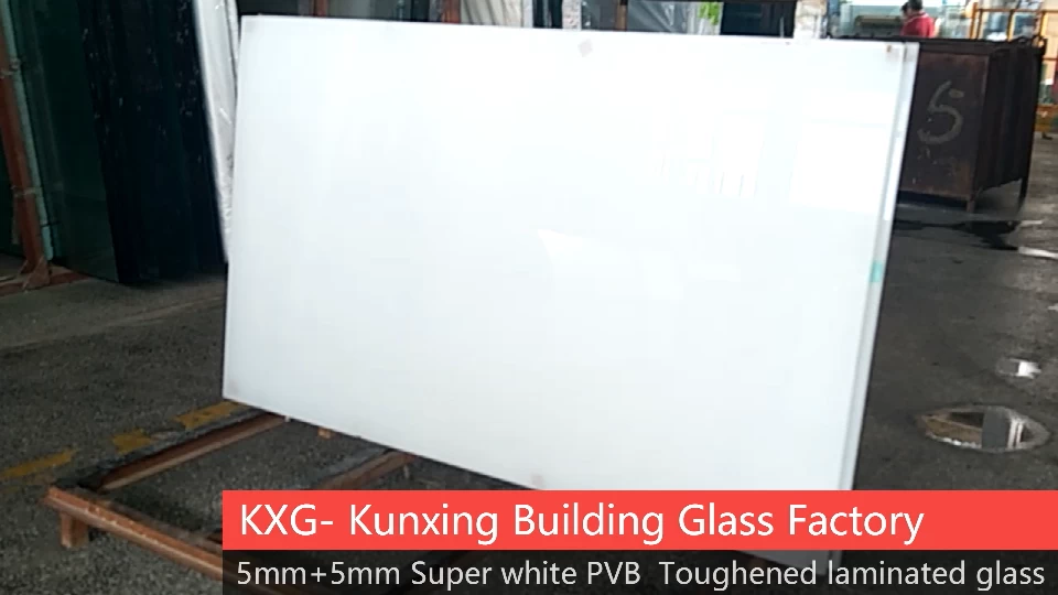 KXG -Super vidrio laminado templado PVB blanco
