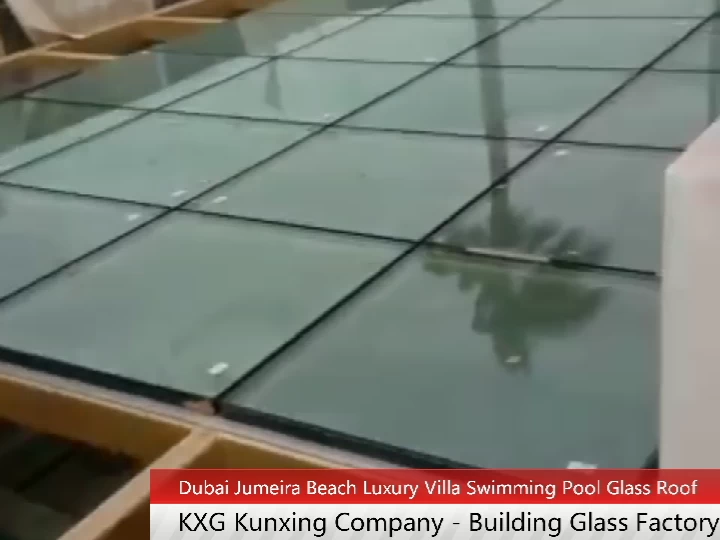 Techo de vidrio de la piscina de Dubai - KXG