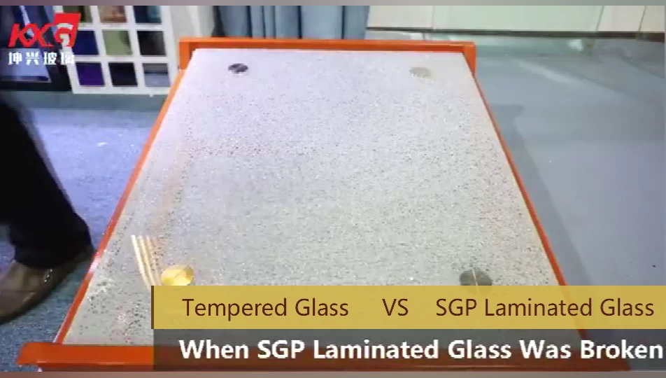 Vidrio templado VS SGP vidrio laminado templado