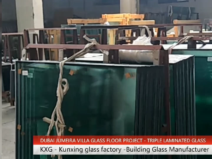KXG 51.04mm vidrio laminado reforzado de seguridad con doble acristalamiento