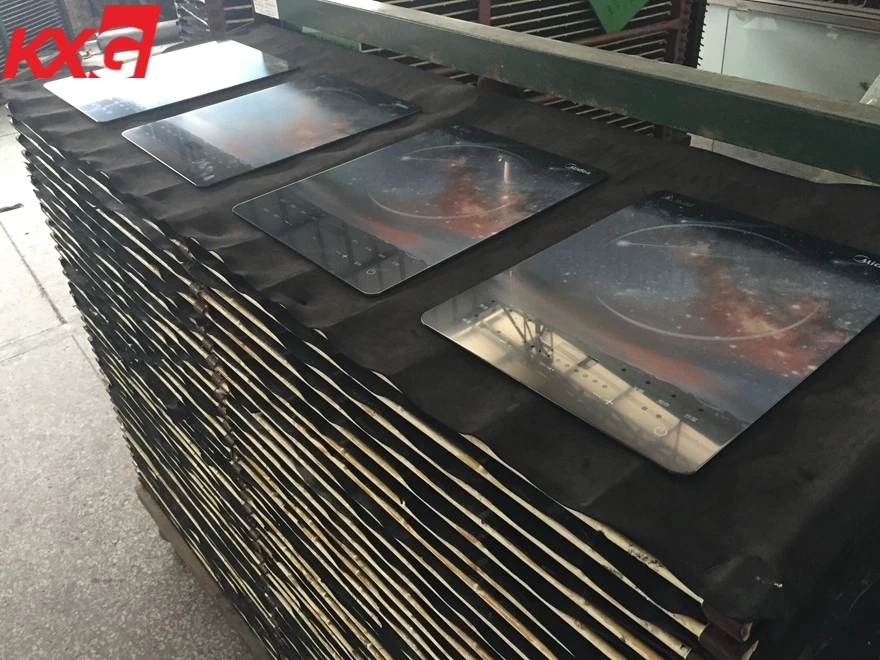 Panel de medios de vidrio de impresión digital de fábrica de vidrio Kunxing